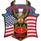 EagleEmblems PM0441 Patch-Kia,Honor Eagle ''Some Gave All'' (4'')